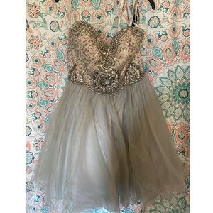 Grey formal dress